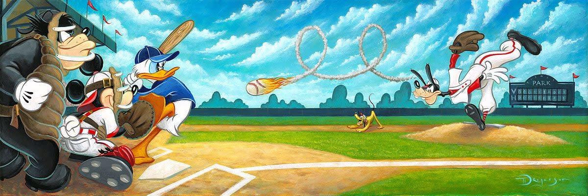 Swing For The Fences -  Disney Treasure On Canvas